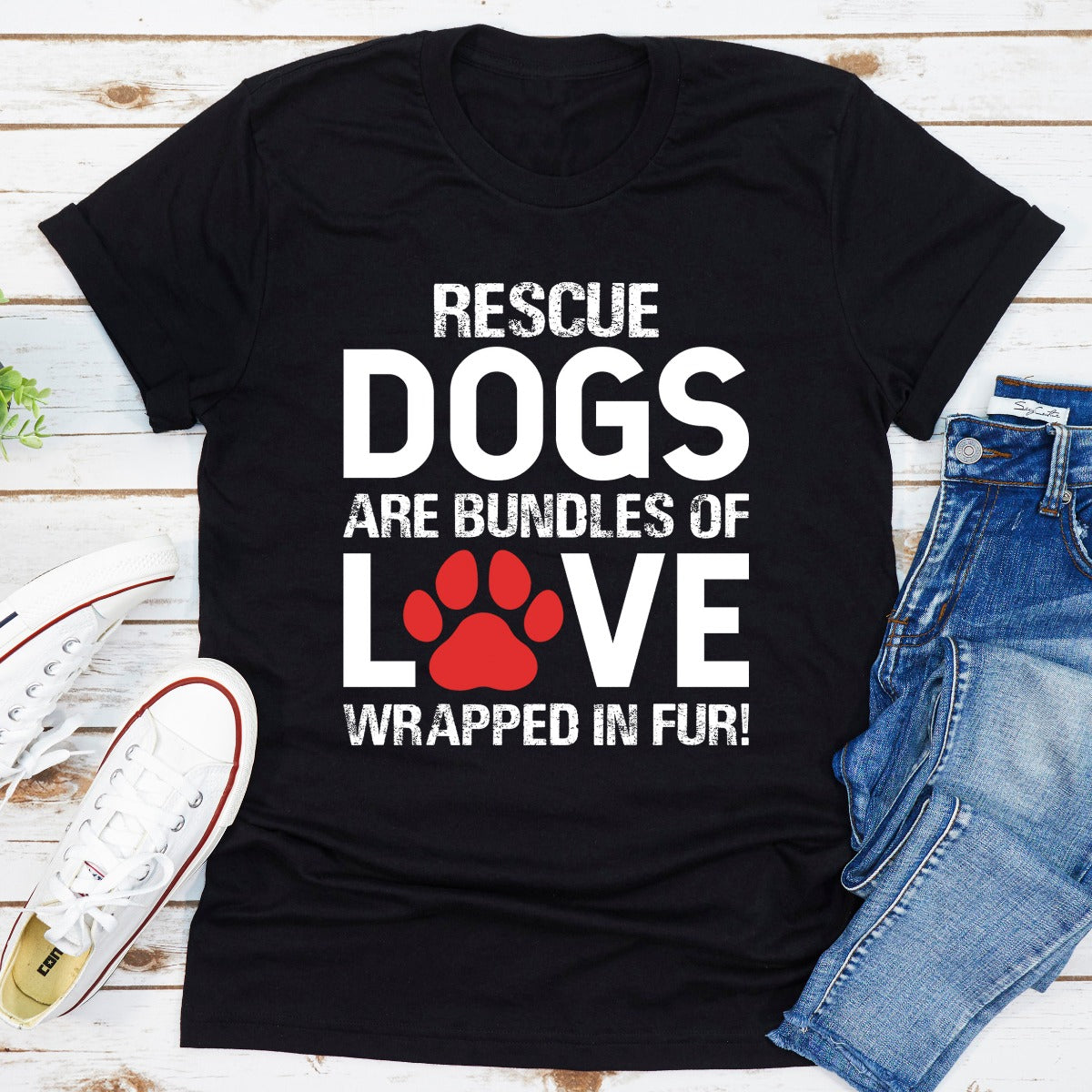 Rescue Dogs Are Bundles of Love T-Shirt shopmerchmallow Rescue Dogs Are Bundles of Love T-Shirt