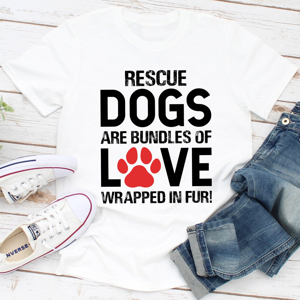 Rescue Dogs Are Bundles of Love T-Shirt shopmerchmallow Rescue Dogs Are Bundles of Love T-Shirt