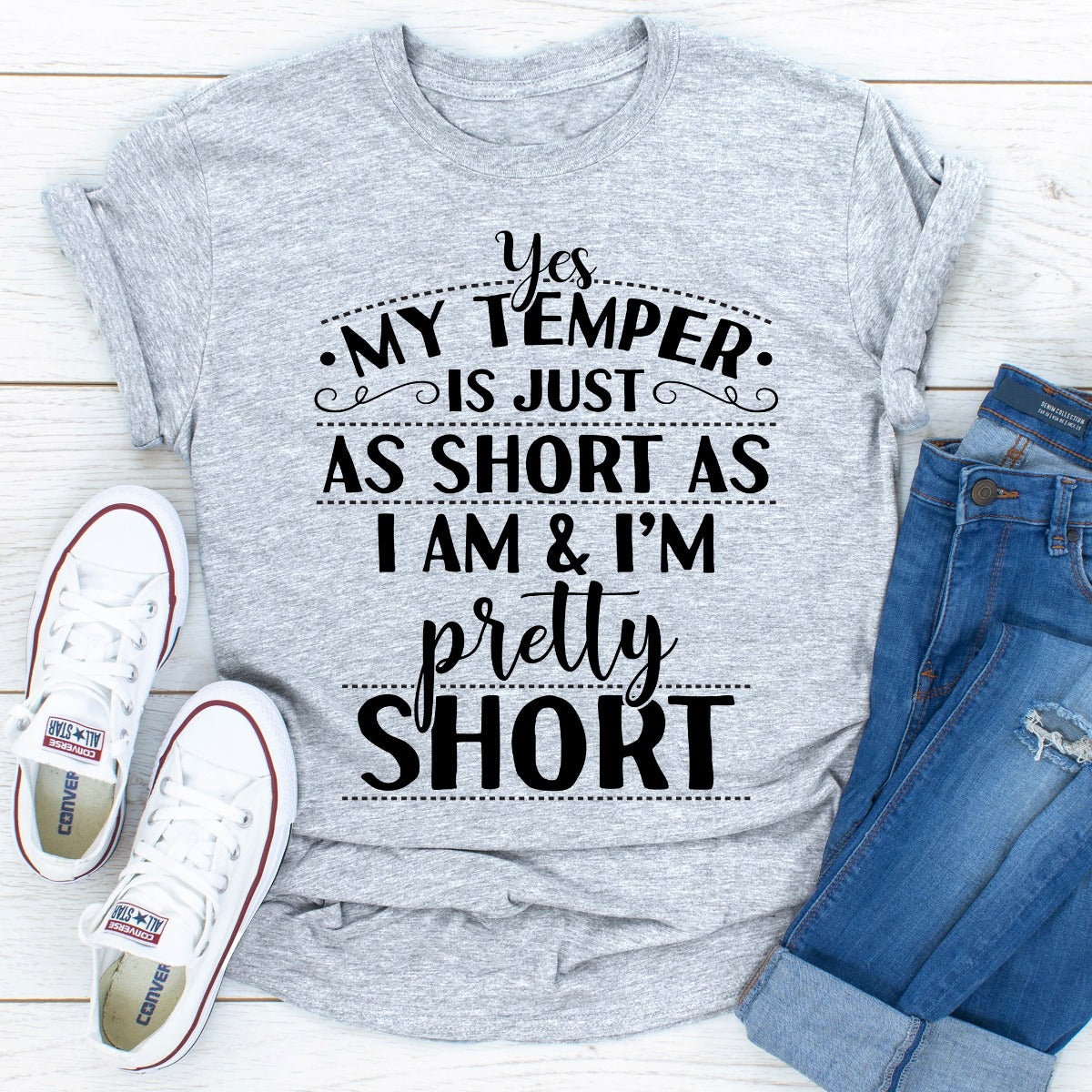 Yes My Temper Is Just As Short As I Am T-Shirt shopmerchmallow Yes My Temper Is Just As Short As I Am T-Shirt