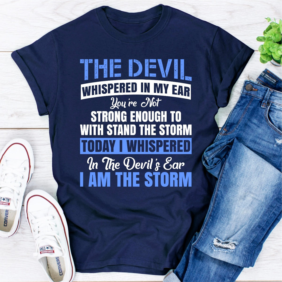 The Devil Whispered In My Ear T-Shirt shopmerchmallow The Devil Whispered In My Ear T-Shirt