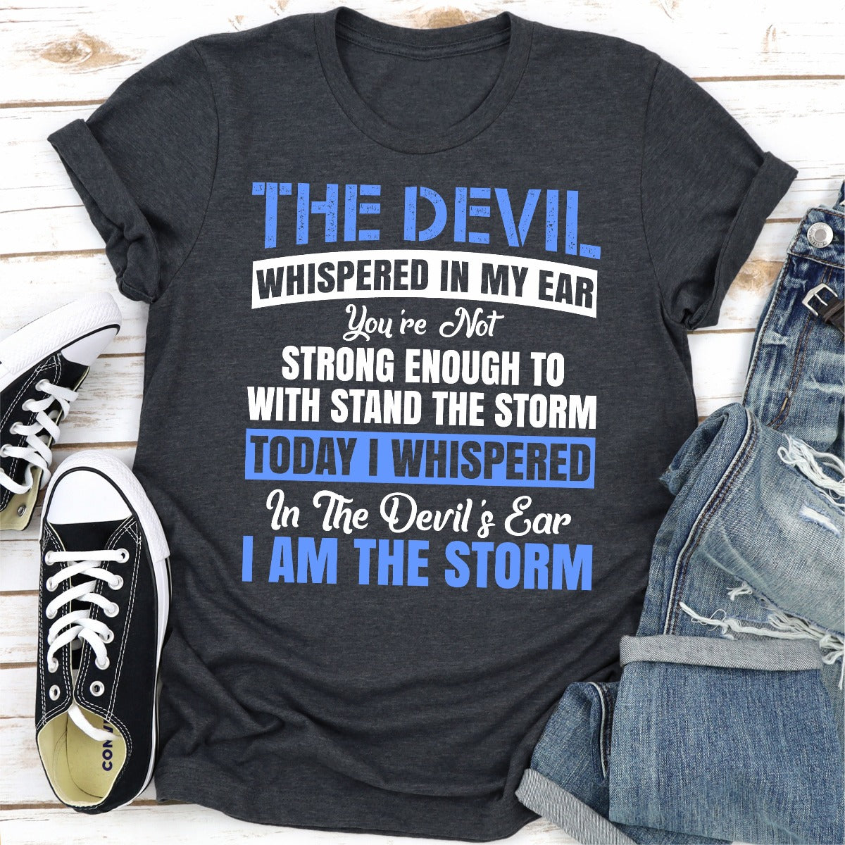 The Devil Whispered In My Ear T-Shirt shopmerchmallow The Devil Whispered In My Ear T-Shirt