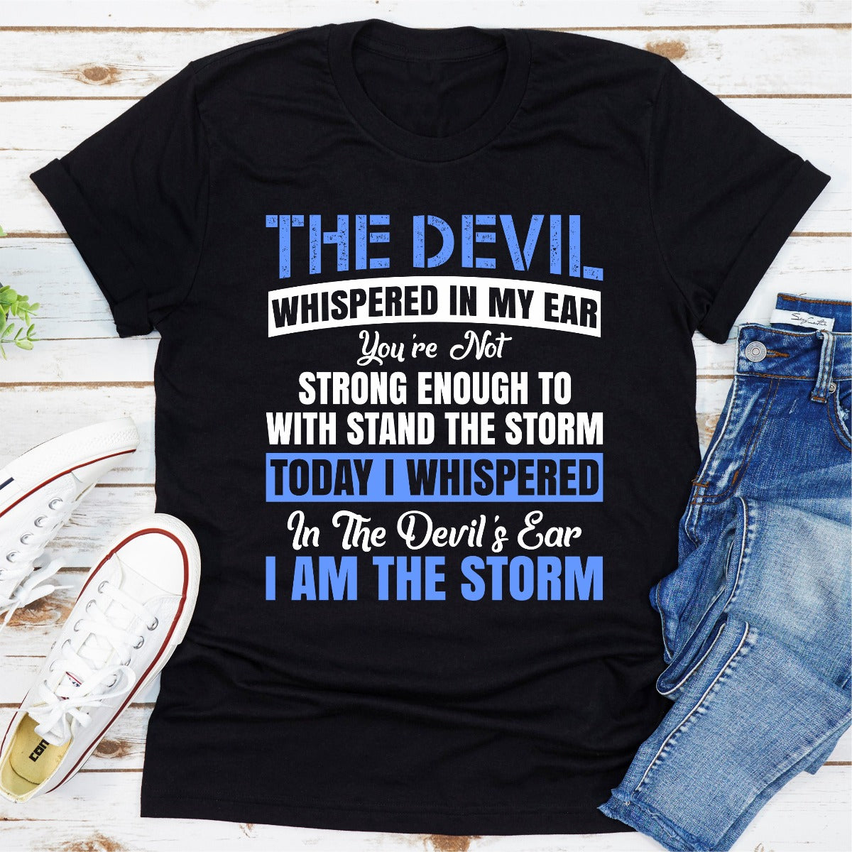 The Devil Whispered In My Ear T-Shirt shopmerchmallow The Devil Whispered In My Ear T-Shirt