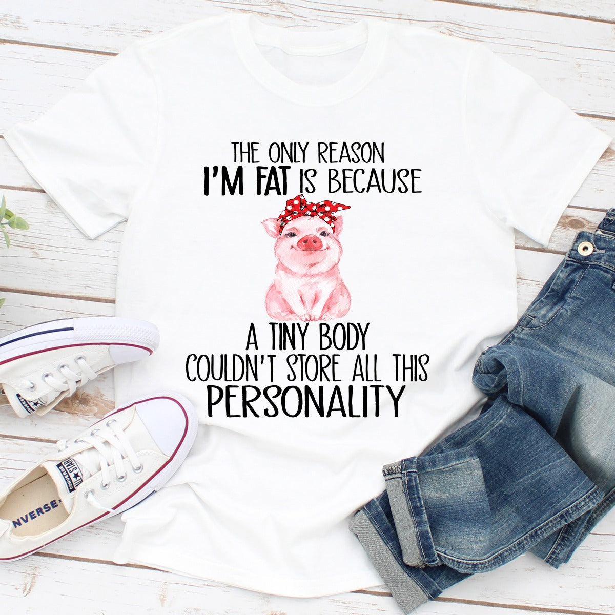 The Only Reason I'm Fat T-Shirt shopmerchmallow The Only Reason I'm Fat T-Shirt