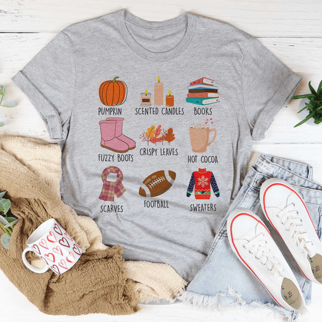 Things I Love About Fall T-Shirt shopmerchmallow Things I Love About Fall T-Shirt