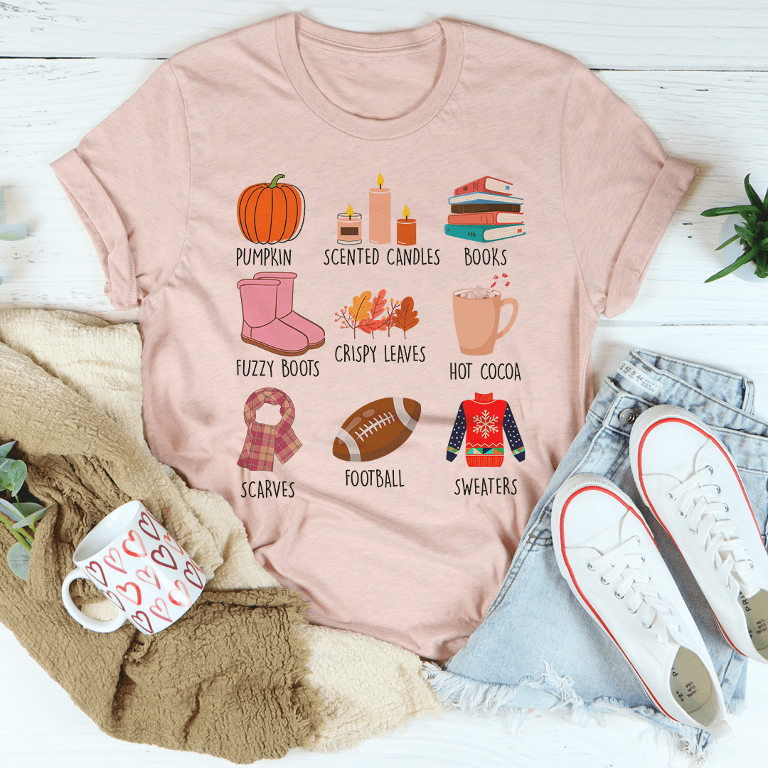 Things I Love About Fall T-Shirt shopmerchmallow Things I Love About Fall T-Shirt