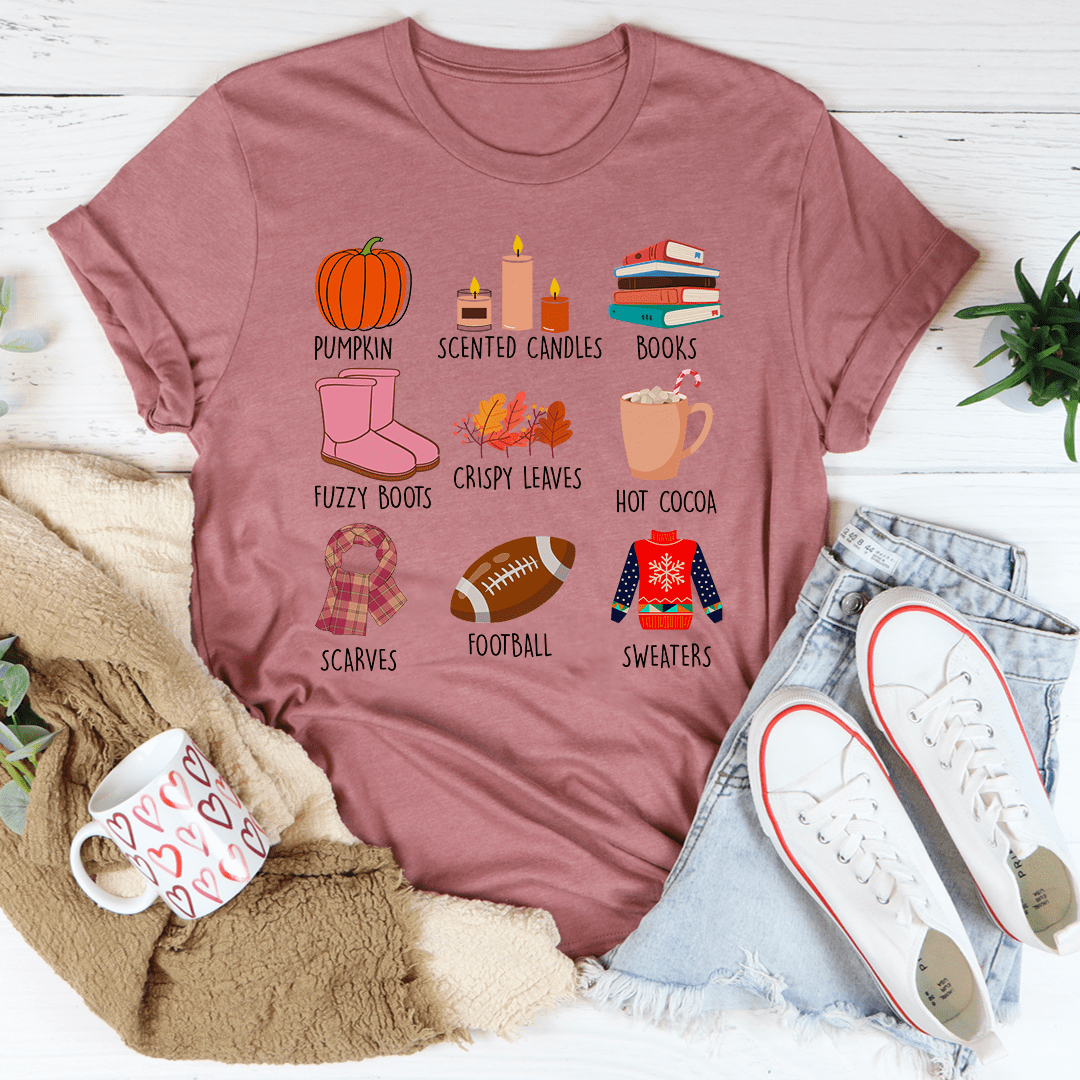 Things I Love About Fall T-Shirt shopmerchmallow Things I Love About Fall T-Shirt
