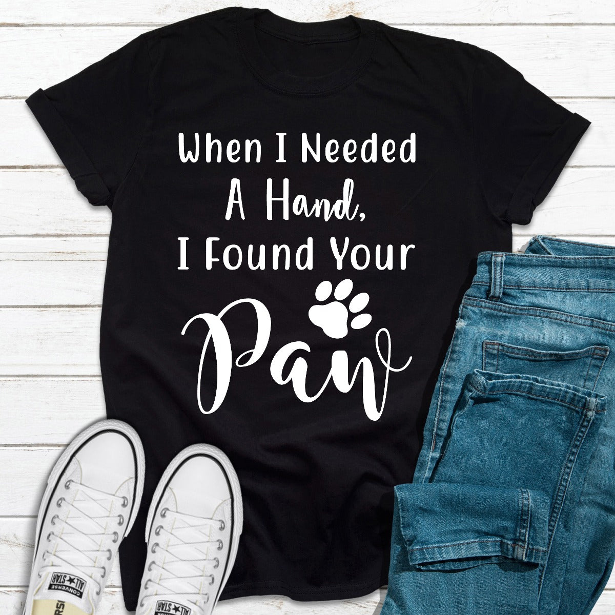 When I Needed A Hand T-Shirt shopmerchmallow When I Needed A Hand T-Shirt