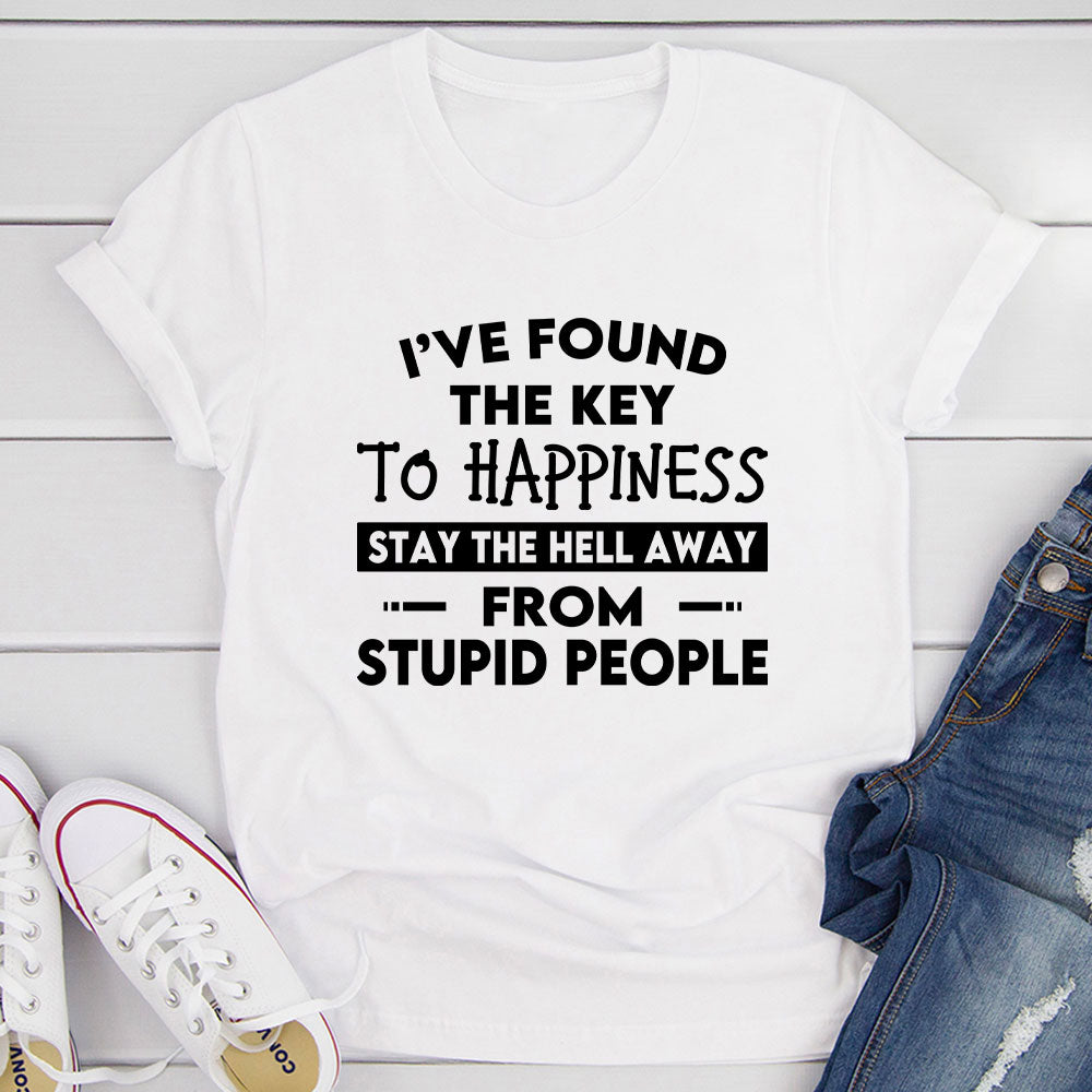 The Key To Happiness T-Shirt shopmerchmallow The Key To Happiness T-Shirt