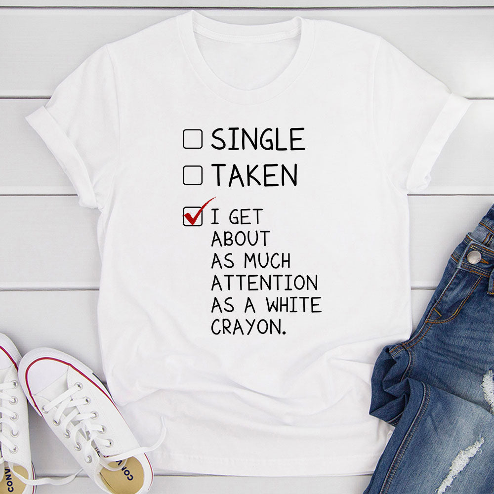 White Crayon T-Shirt shopmerchmallow White Crayon T-Shirt