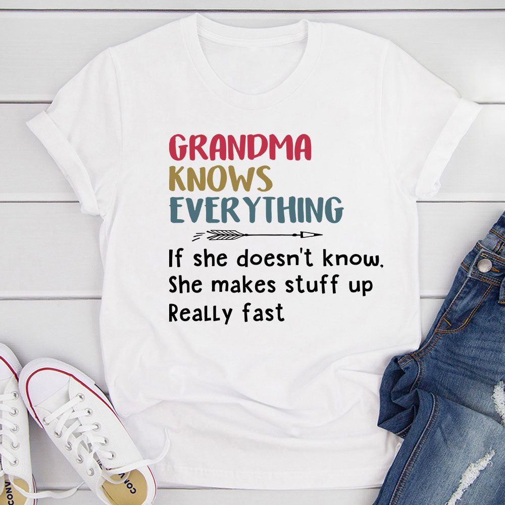 Grandma Knows Everything T-Shirt shopmerchmallow Grandma Knows Everything T-Shirt