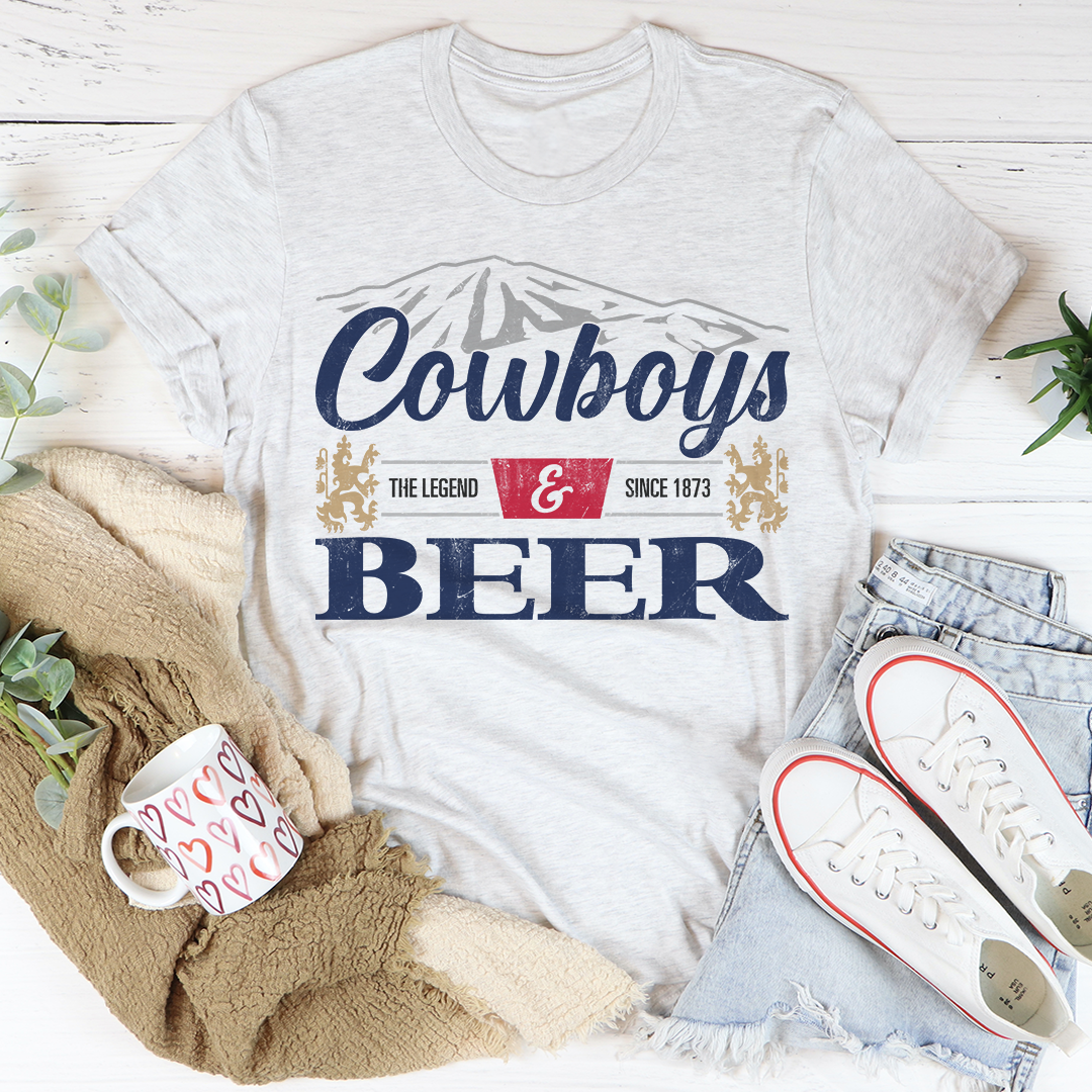 Cowboys & Beer Tee shopmerchmallow Cowboys & Beer Tee