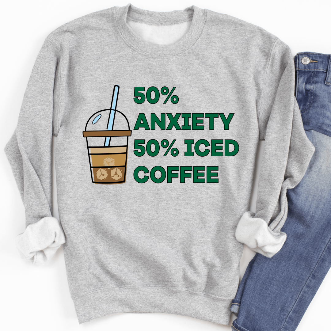 50% Anxiety 50% Iced Coffee shopmerchmallow 50% Anxiety 50% Iced Coffee