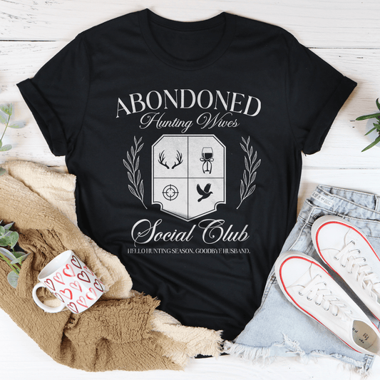 Abandoned Hunting Wife Social Club Tee shopmerchmallow Abandoned Hunting Wife Social Club Tee