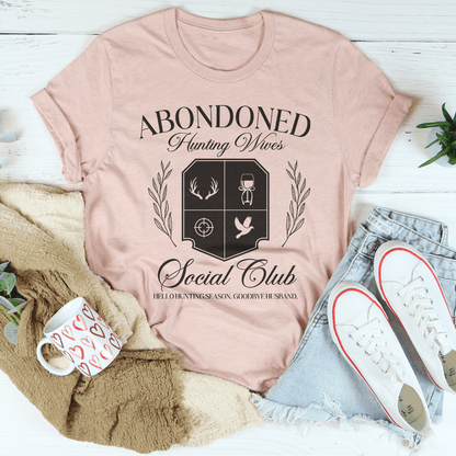 Abandoned Hunting Wife Social Club Tee shopmerchmallow Abandoned Hunting Wife Social Club Tee