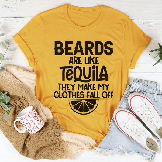 Beards Are Like Tequila Tee shopmerchmallow Beards Are Like Tequila Tee