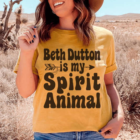 Beth Dutton Is My Spirit Animal Tee shopmerchmallow Beth Dutton Is My Spirit Animal Tee
