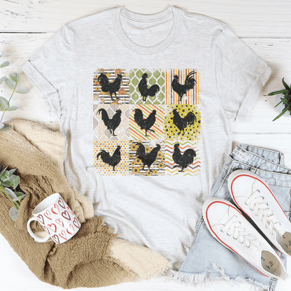 Boho Retro Chickens Tee shopmerchmallow Boho Retro Chickens Tee