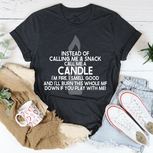Call Me Candle Tee shopmerchmallow Call Me Candle Tee