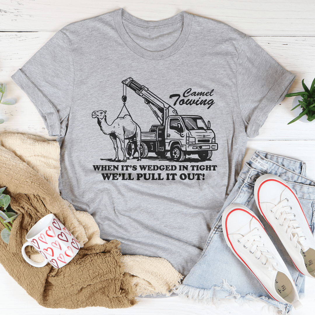 Camel Towing When It's Wedged In Tight Tee
