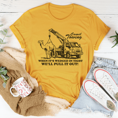 Camel Towing When It's Wedged In Tight Tee