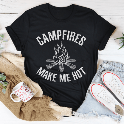 Campfires Make Me Hot Tee shopmerchmallow Campfires Make Me Hot Tee