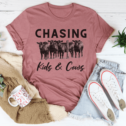 Chasing Kids & Cows Tee shopmerchmallow Chasing Kids & Cows Tee