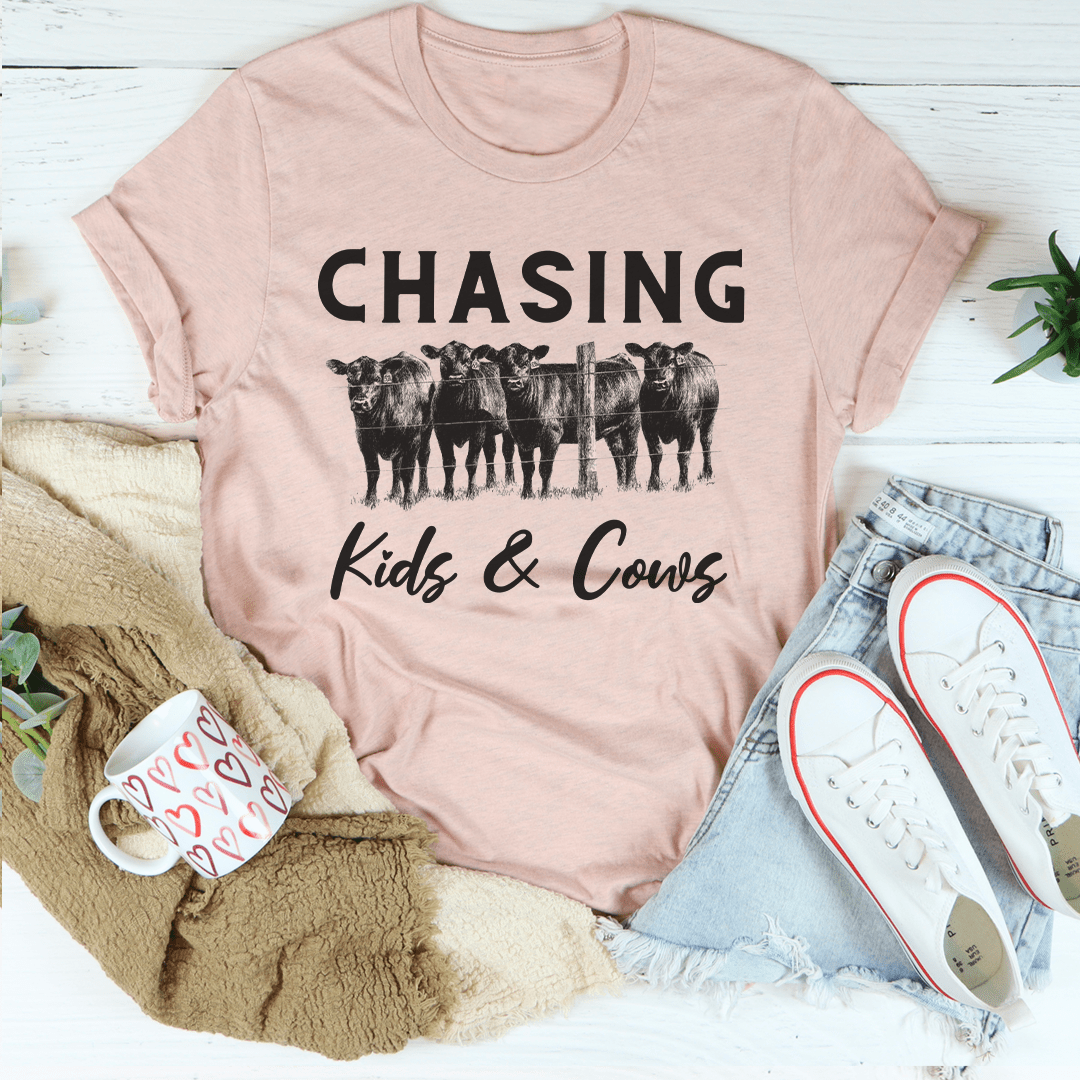 Chasing Kids & Cows Tee shopmerchmallow Chasing Kids & Cows Tee