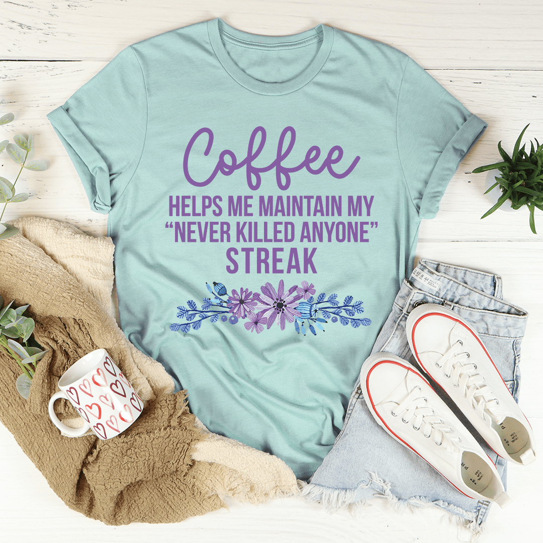 Coffee Helps Me Tee shopmerchmallow Coffee Helps Me Tee