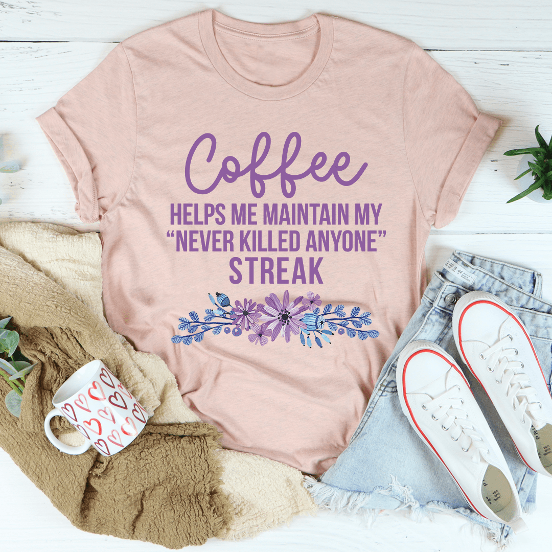 Coffee Helps Me Tee shopmerchmallow Coffee Helps Me Tee