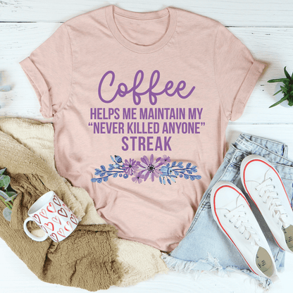 Coffee Helps Me Tee shopmerchmallow Coffee Helps Me Tee