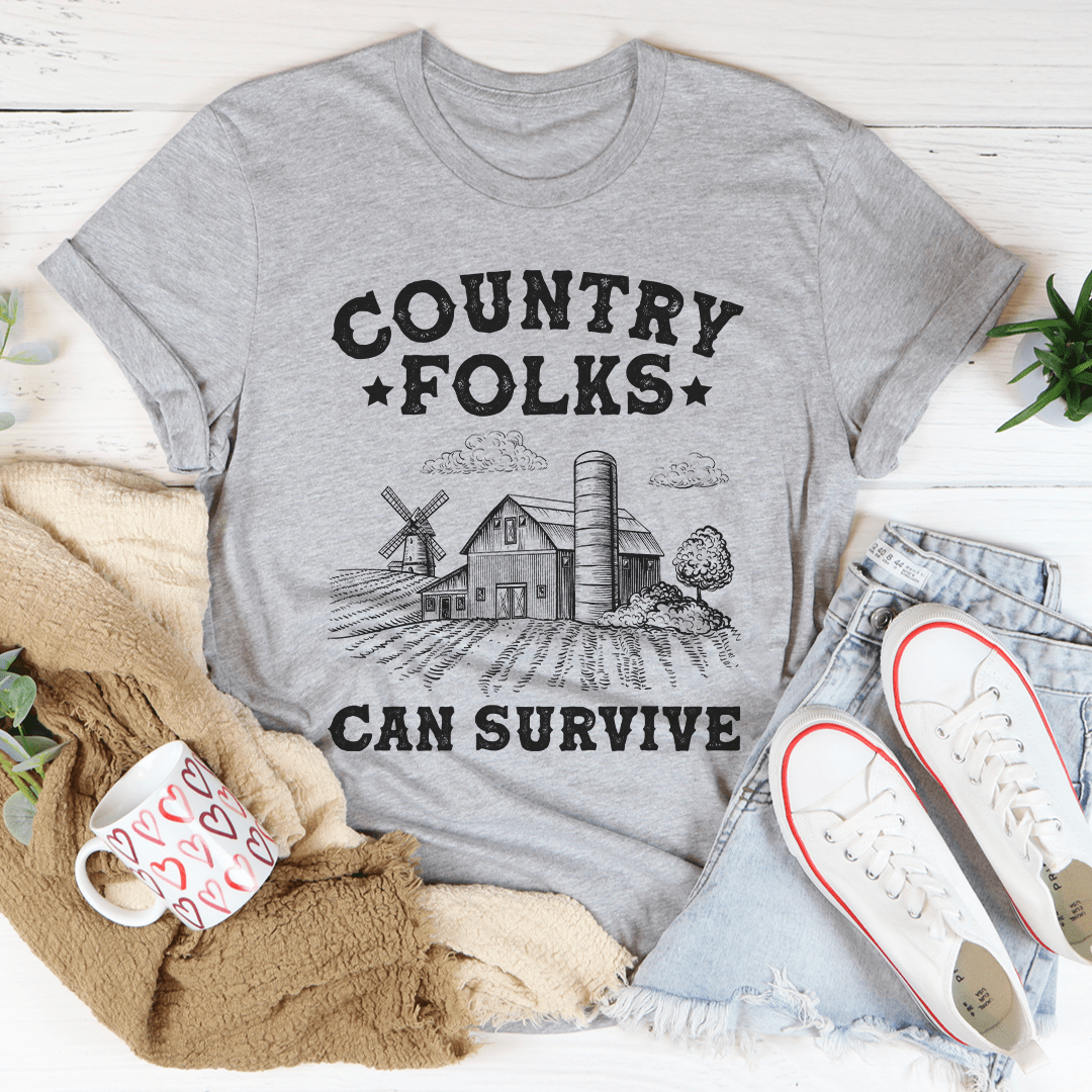 Country Folks Can Survive Tee shopmerchmallow Country Folks Can Survive Tee