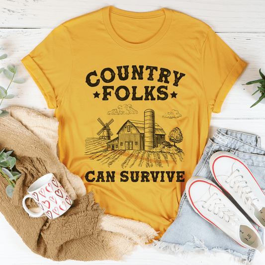 Country Folks Can Survive Tee shopmerchmallow Country Folks Can Survive Tee