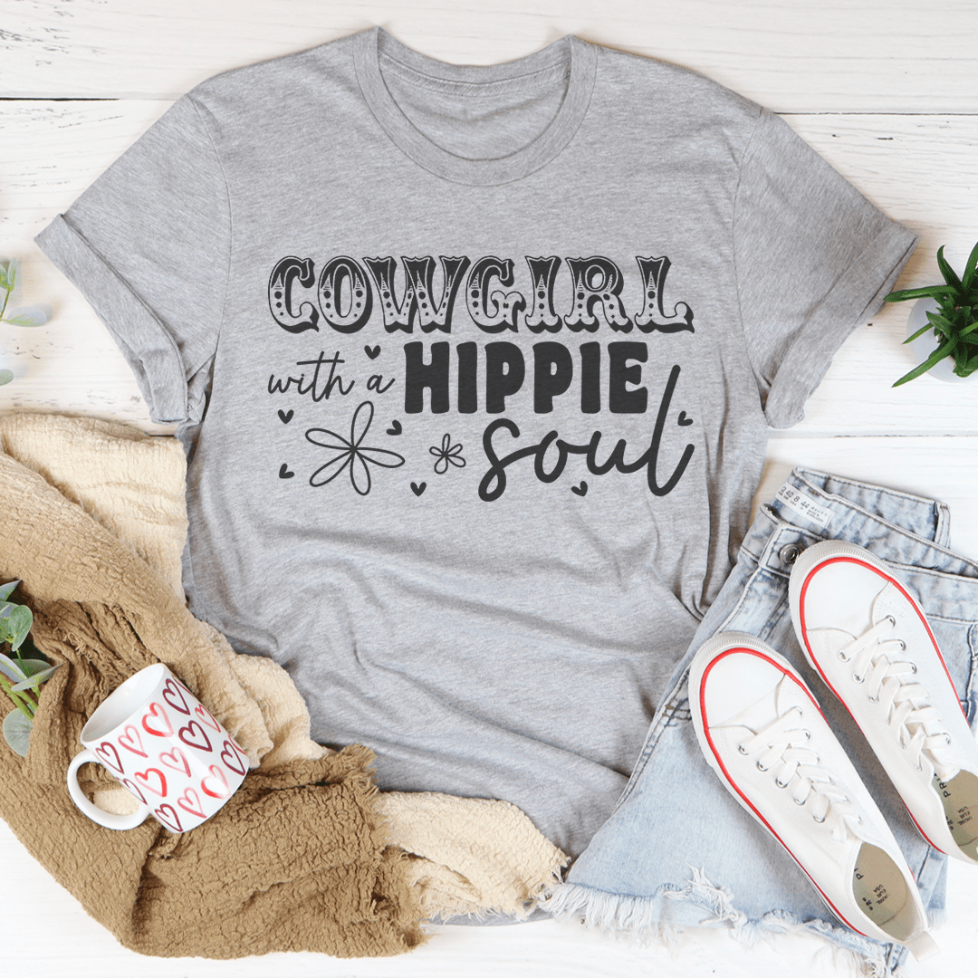Cowgirl With Hippie Soul Tee shopmerchmallow Cowgirl With Hippie Soul Tee