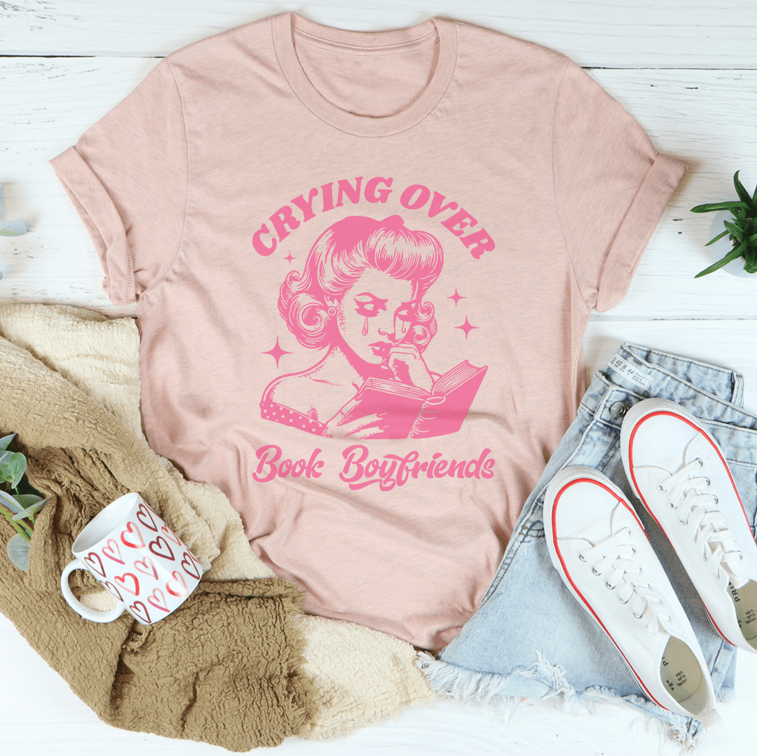 Crying Over Book Boyfriends Tee shopmerchmallow Crying Over Book Boyfriends Tee