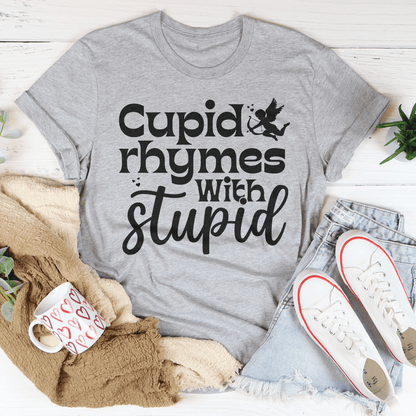 Cupid Rhymes With Stupid Tee shopmerchmallow Cupid Rhymes With Stupid Tee