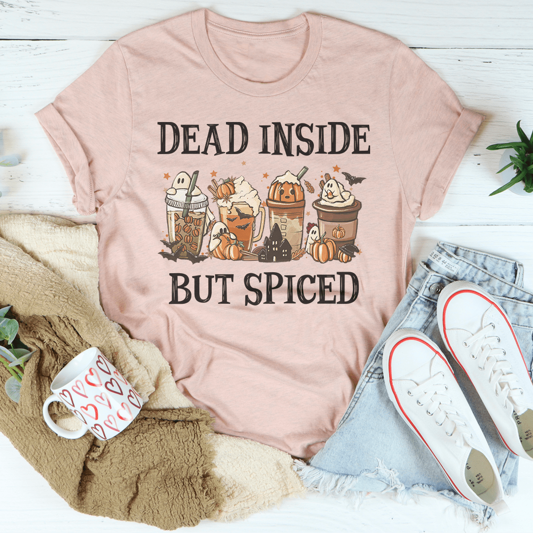 Dead Inside But Spiced Tee shopmerchmallow Dead Inside But Spiced Tee