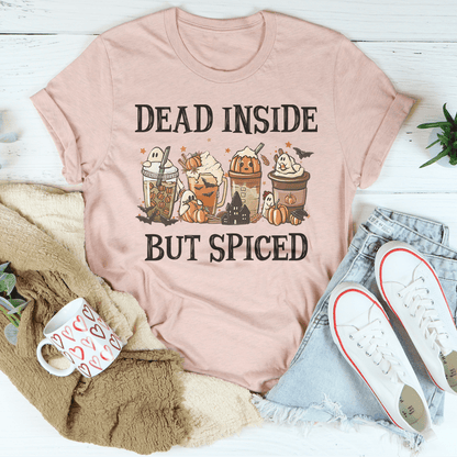 Dead Inside But Spiced Tee shopmerchmallow Dead Inside But Spiced Tee
