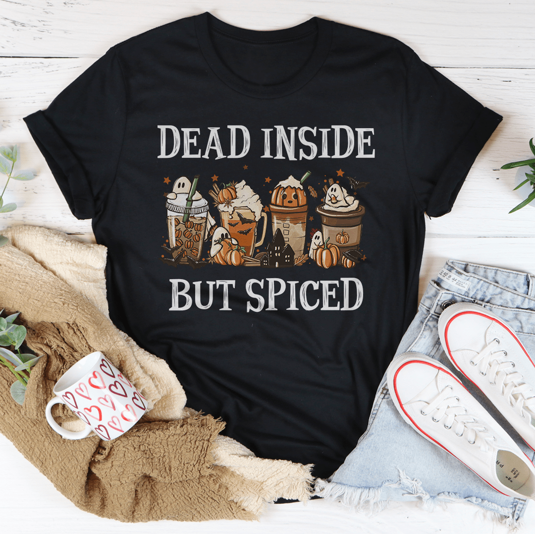 Dead Inside But Spiced Tee shopmerchmallow Dead Inside But Spiced Tee