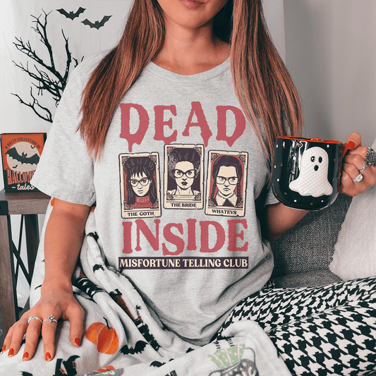 Dead Inside Misfortune Telling Club Tee shopmerchmallow Dead Inside Misfortune Telling Club Tee