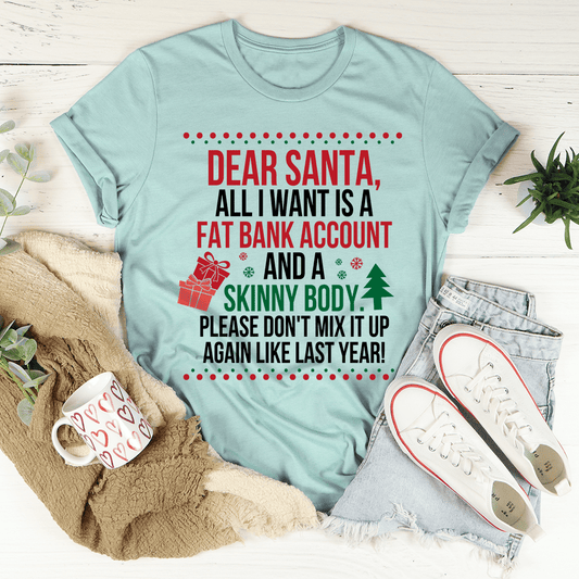 Dear Santa All I Want Is Tee shopmerchmallow Dear Santa All I Want Is Tee