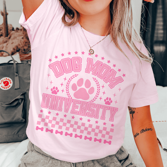 Dog Mom University Tee shopmerchmallow Dog Mom University Tee