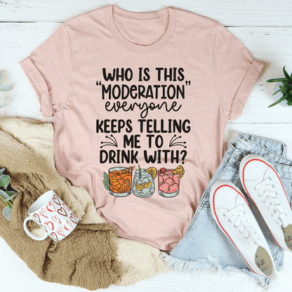 Drink With Moderation Tee shopmerchmallow Drink With Moderation Tee