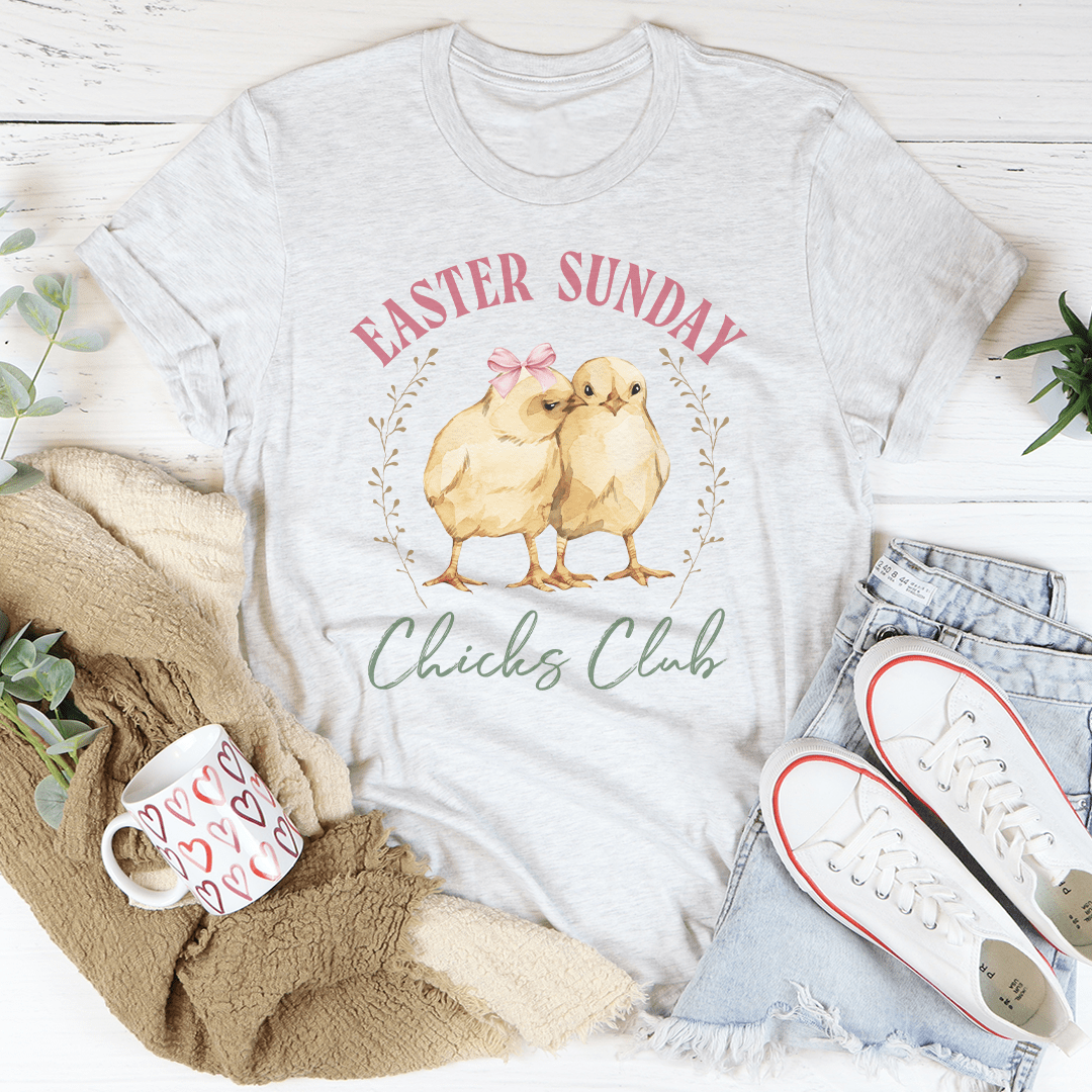 Easter Sunday Chicks Club Tee shopmerchmallow Easter Sunday Chicks Club Tee