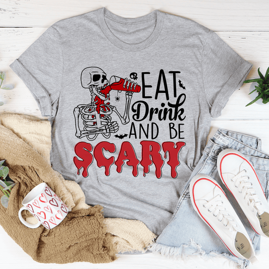 Eat Drink And Be Scary Tee shopmerchmallow Eat Drink And Be Scary Tee