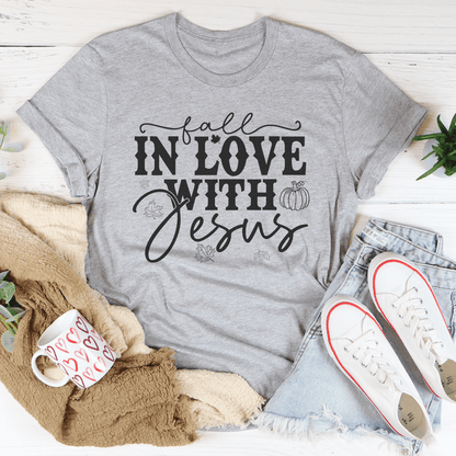 Fall In Love With Jesus Tee shopmerchmallow Fall In Love With Jesus Tee