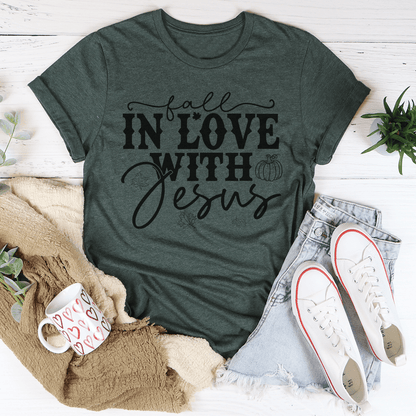 Fall In Love With Jesus Tee shopmerchmallow Fall In Love With Jesus Tee