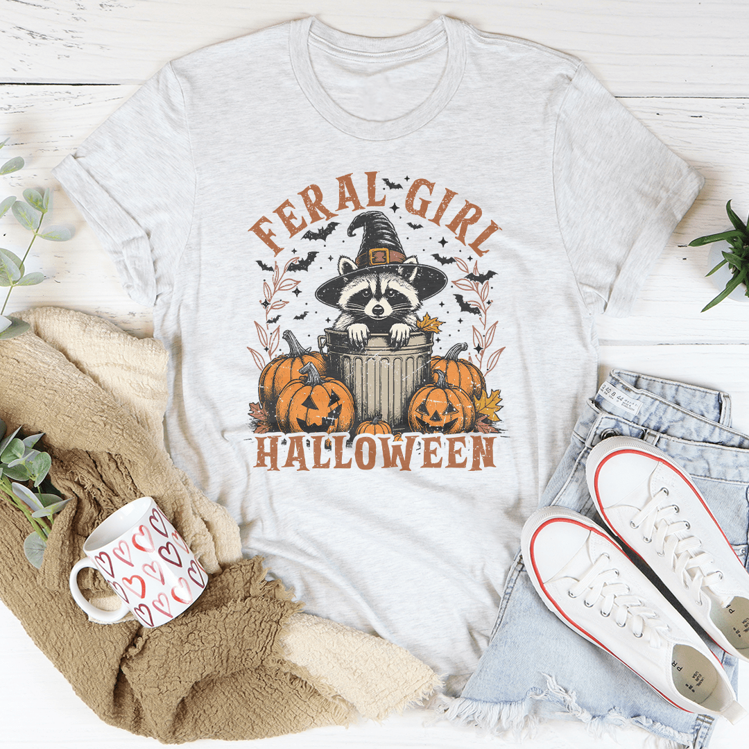 Feral Girl Halloween Tee shopmerchmallow Feral Girl Halloween Tee