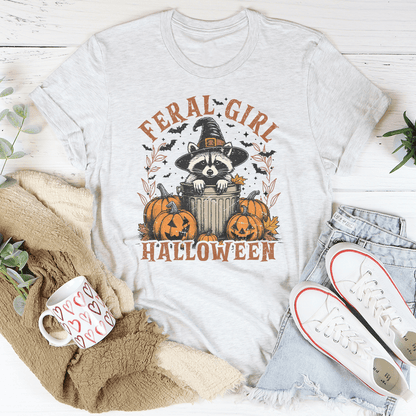 Feral Girl Halloween Tee shopmerchmallow Feral Girl Halloween Tee