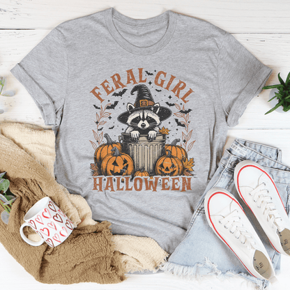 Feral Girl Halloween Tee shopmerchmallow Feral Girl Halloween Tee