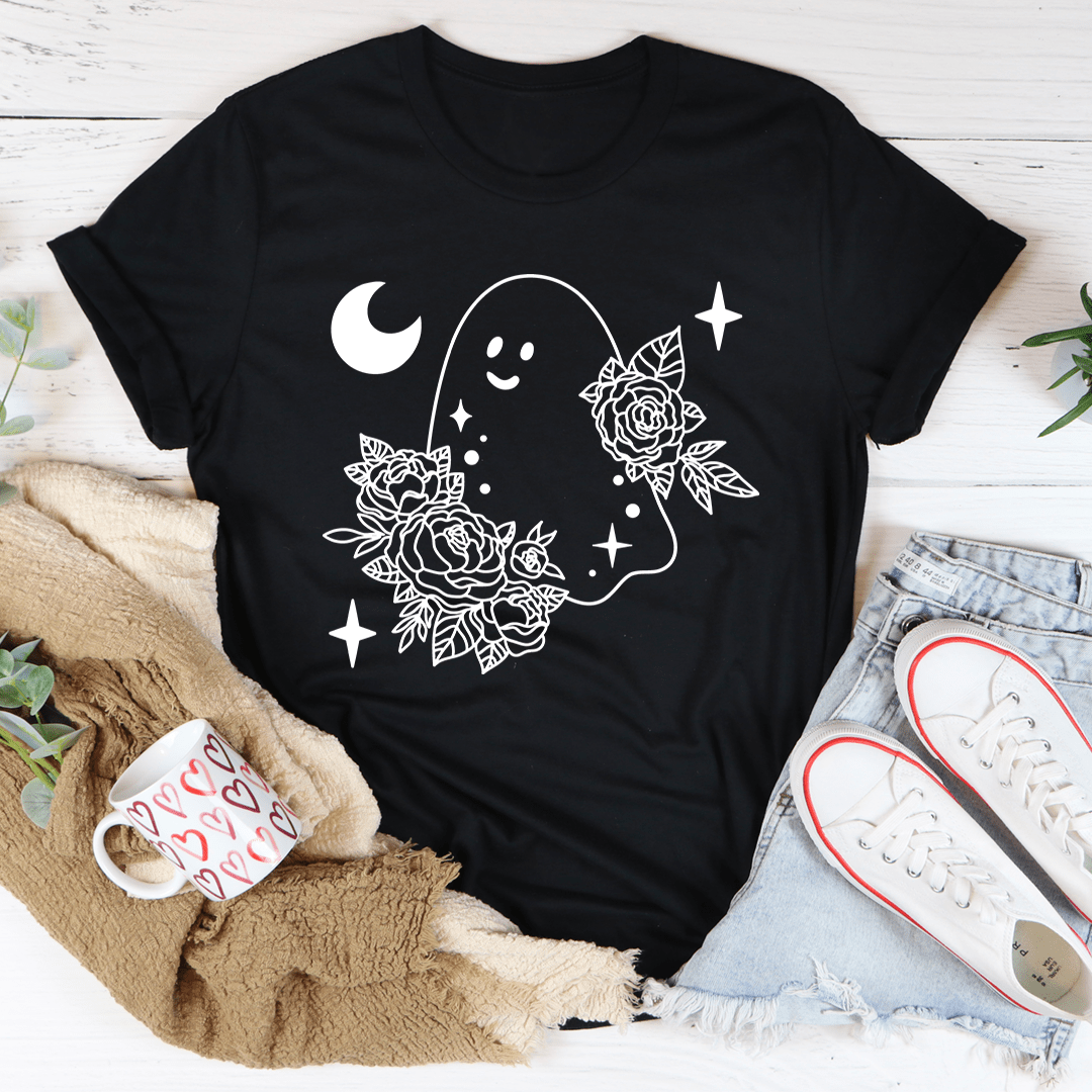 Floral Ghost Tee shopmerchmallow Floral Ghost Tee